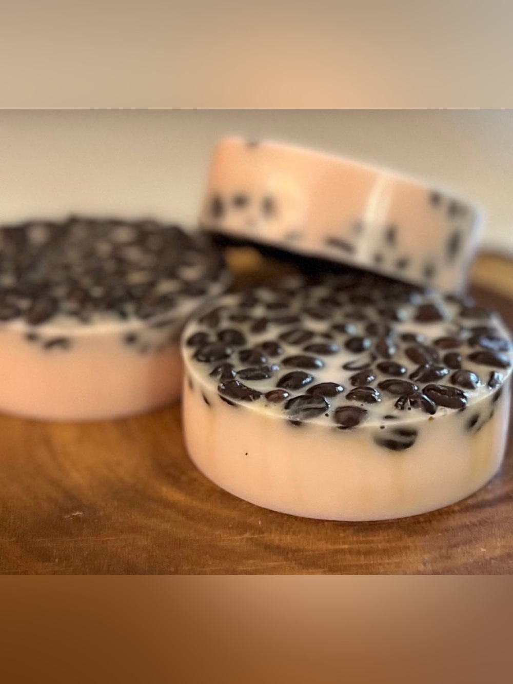 Handcrafted Soap - Pumpkin Vanilla with whole coffee beans (1) bar 5oz - Picture 6 of 6